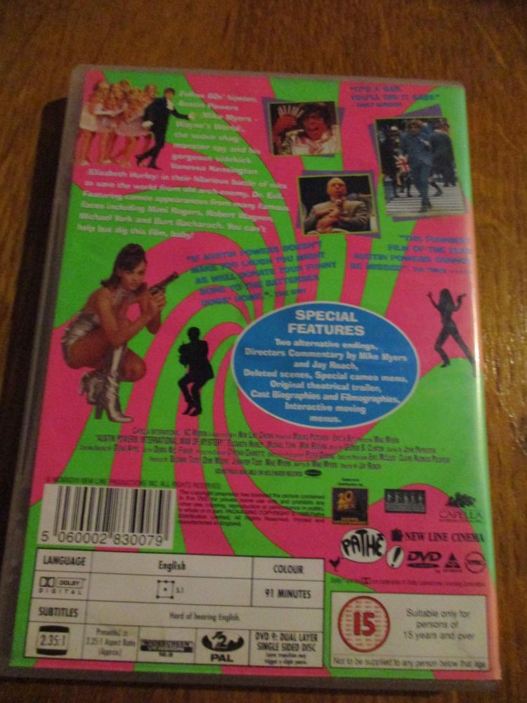 Austin Powers - International Man Of Mystery DVD