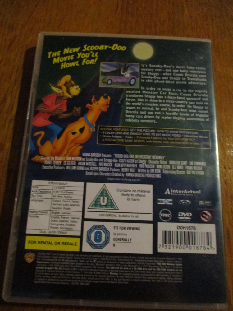 Scooby Doo -  and The Reluctant Werewolf DVD