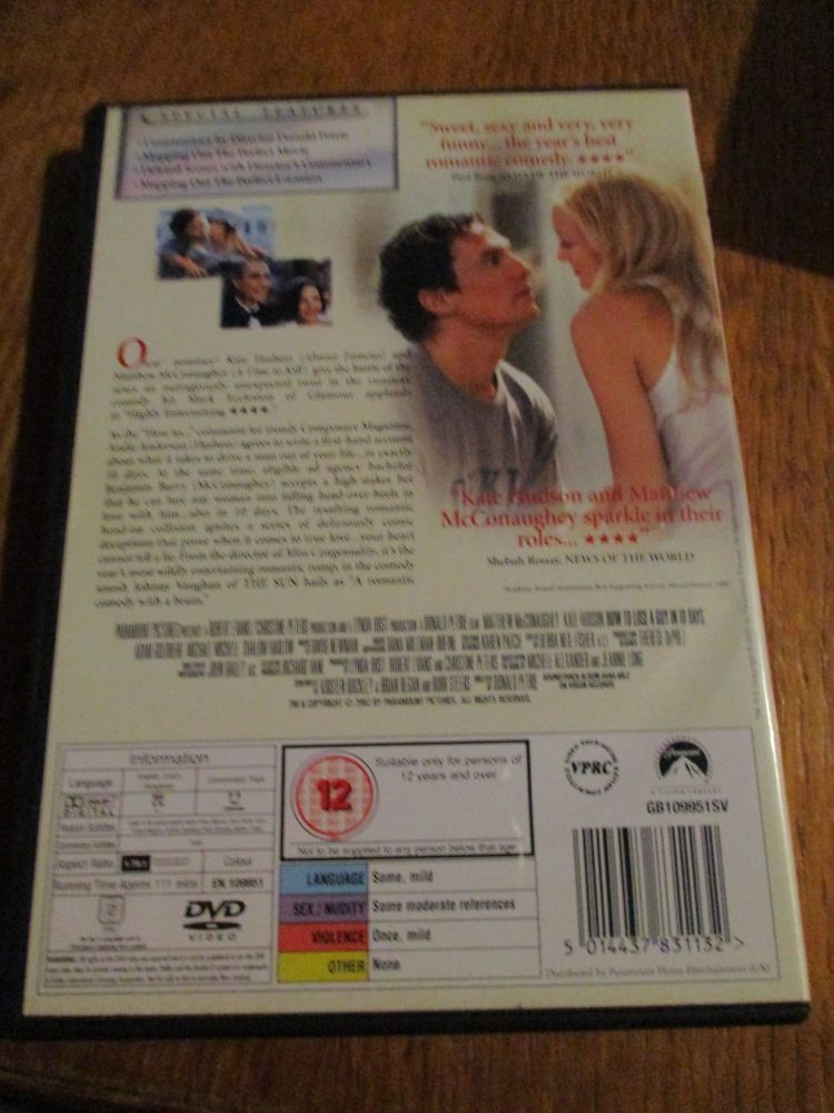 How To Lose A Guy In 10 Days - DVD