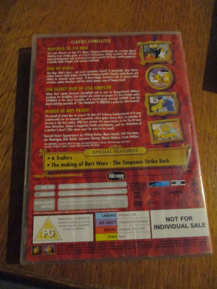 The Simpsons Bart Wars - The Simpsons Strike Back - DVD