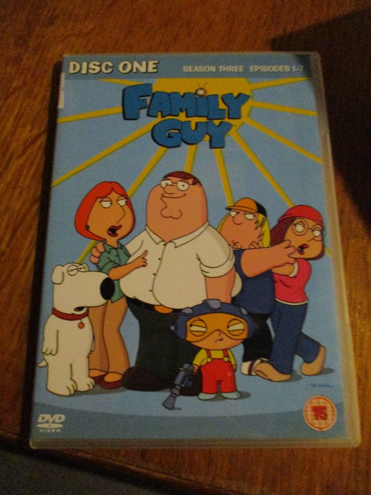 Family Guy - Disc 1 Series 3 Episodes 1-7 - DVD