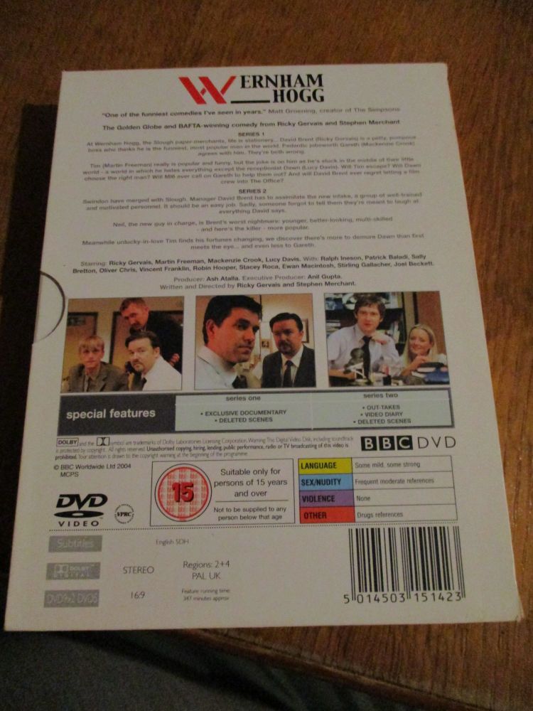 The Office Series 1 and 2 Complete - Bifold with Sleeve - DVD