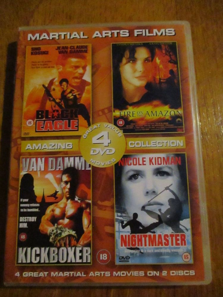Black Eagle, Kickboxer, Fire On The Amazon, Nightmaster 4 DVD Collection