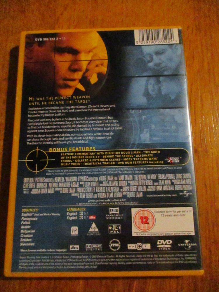 The Bourne Identity - Dvd