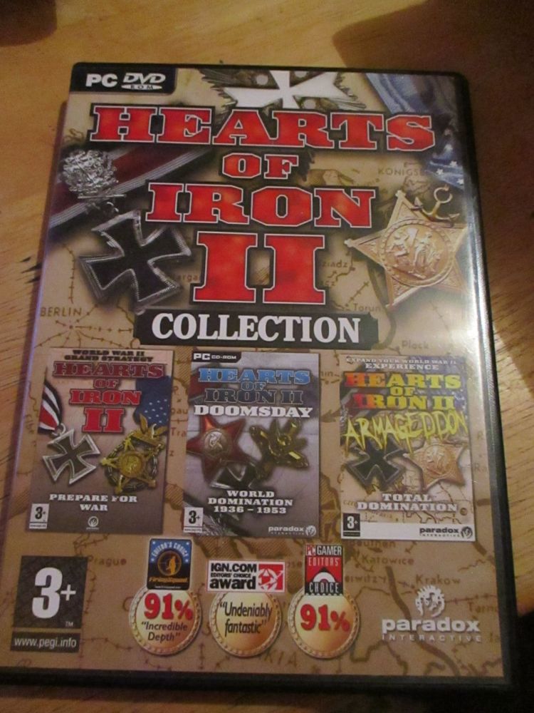 Pc Dvd Hearts Of Iron 2 Collection