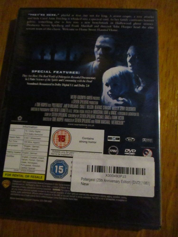 Poltergeist - DVD - Brand New & Sealed