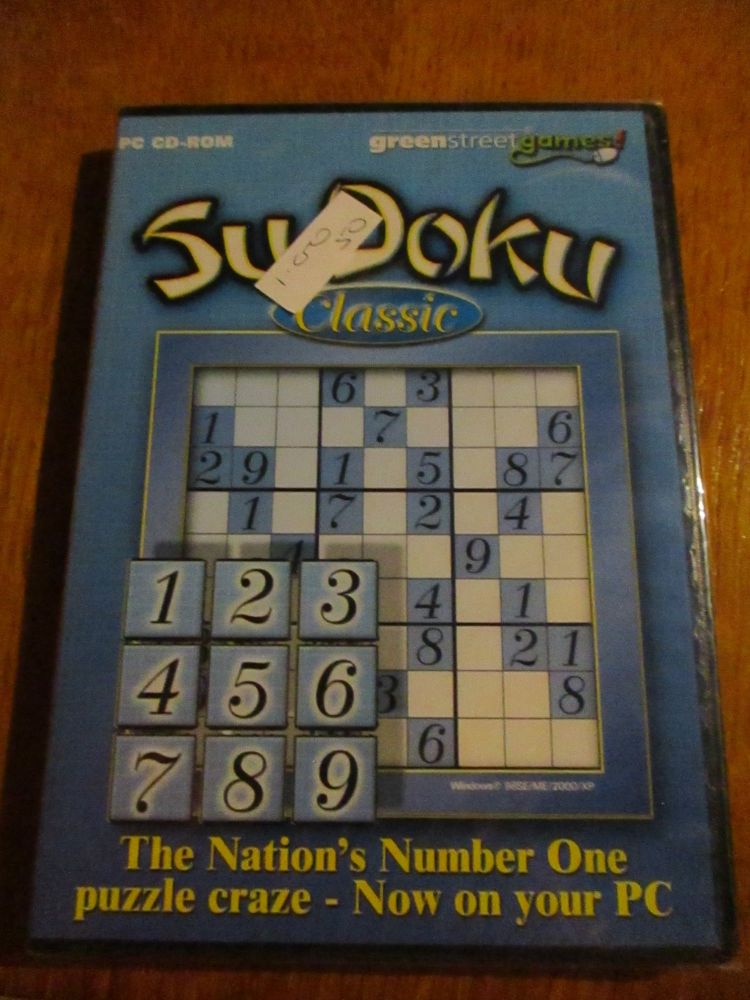 Sudoku Classic - Brand New Sealed PC CD Rom