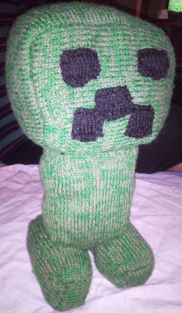 Unique Handmade Creeper Inspired Soft Toy