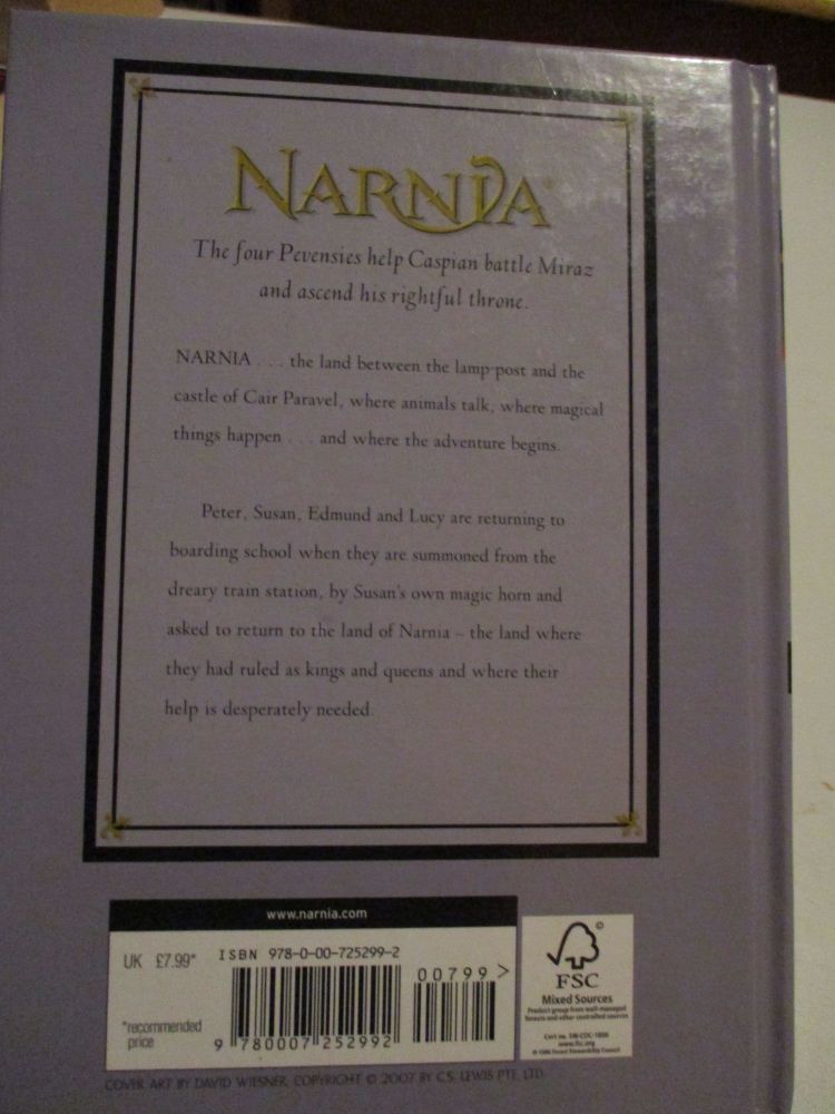 C.S Lewis - The Chronicles Of Narnia Book 4 - Prince Caspian - Hardback