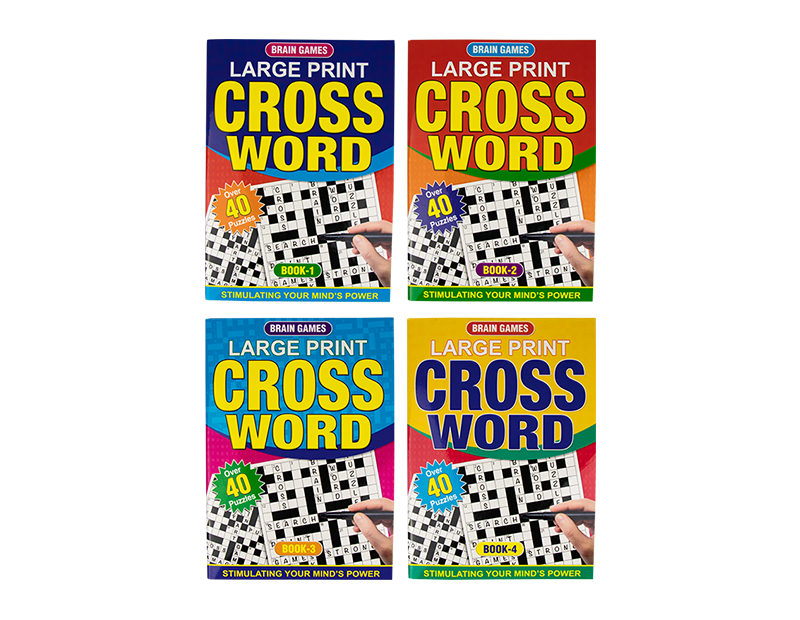 Large Print Cross Word Book [4 choices]