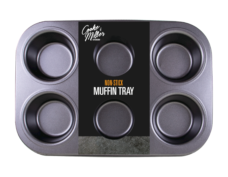Cooke & Miller 6 Cavity Non Stick Muffin Tin