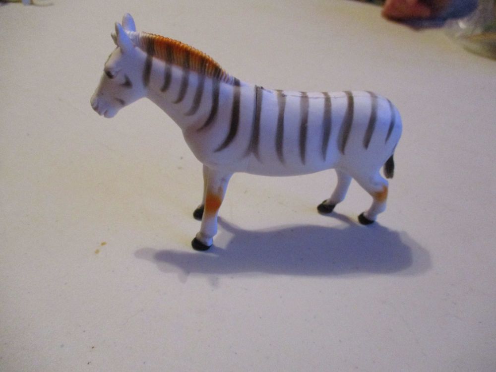 Large Zebra Wildlife Figure Toy - Sturdy Plastic