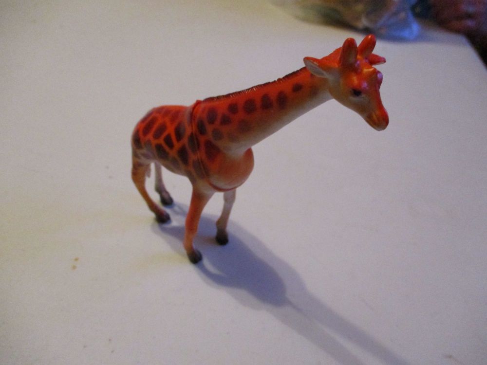 Large Giraffe Wildlife Figure Toy - Sturdy Plastic