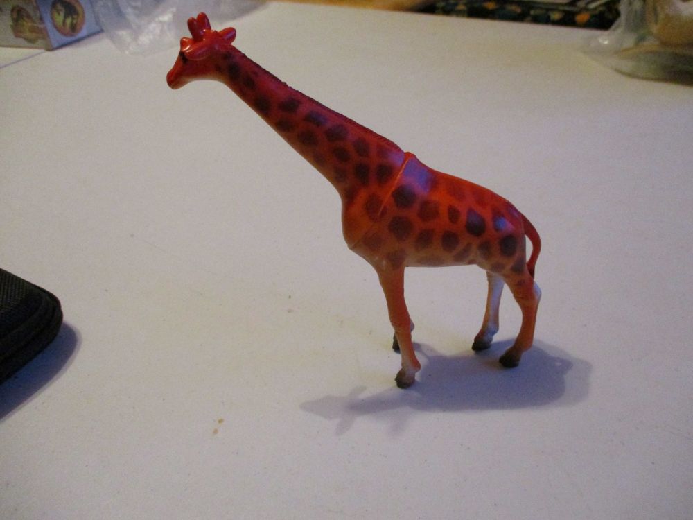 Large Giraffe Wildlife Figure Toy - Sturdy Plastic