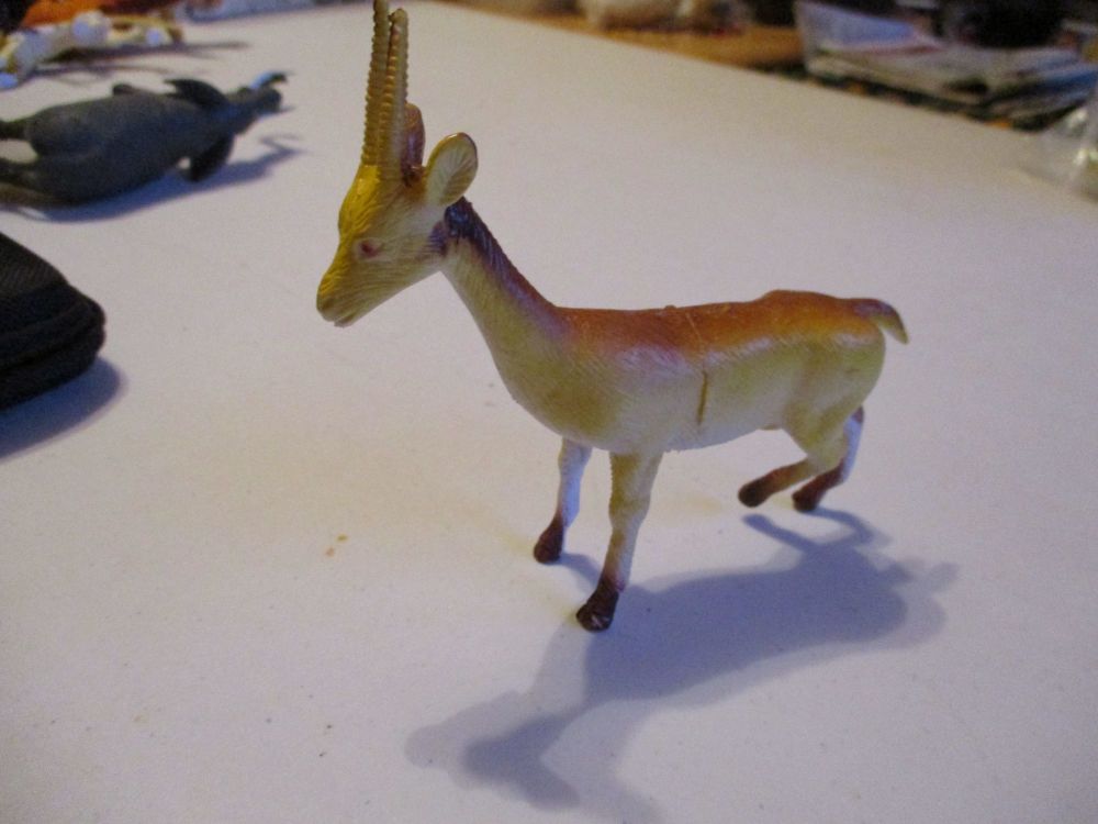Large Gazelle Wildlife Figure Toy - Sturdy Plastic