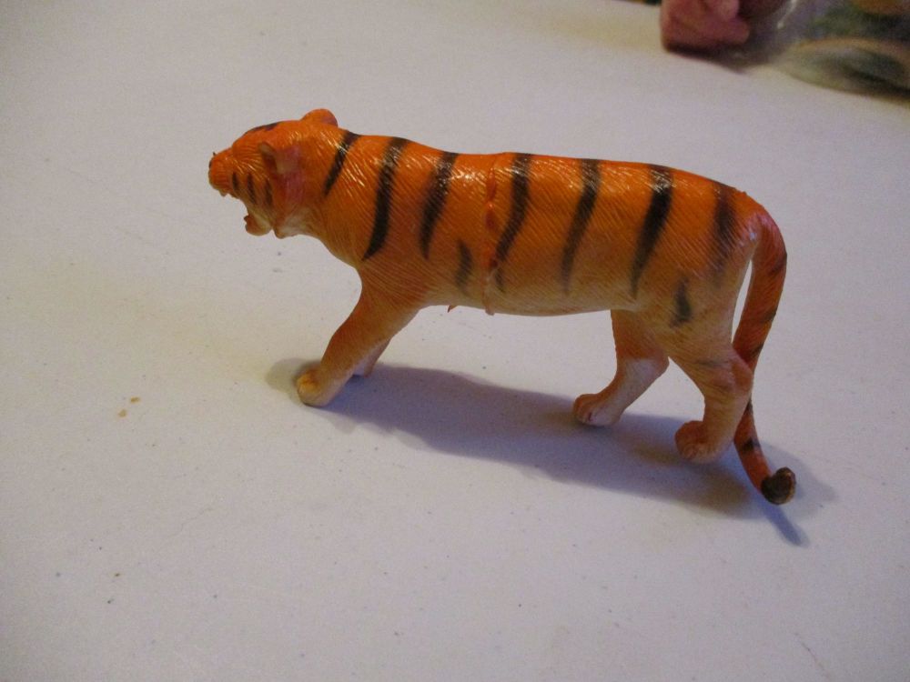 Large Tiger Wildlife Figure Toy - Sturdy Plastic