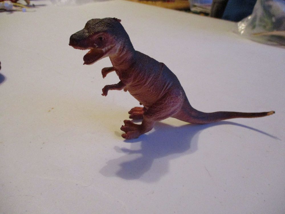 Large Brown Allosaurus Dinosaur Figure Toy - Sturdy Plastic