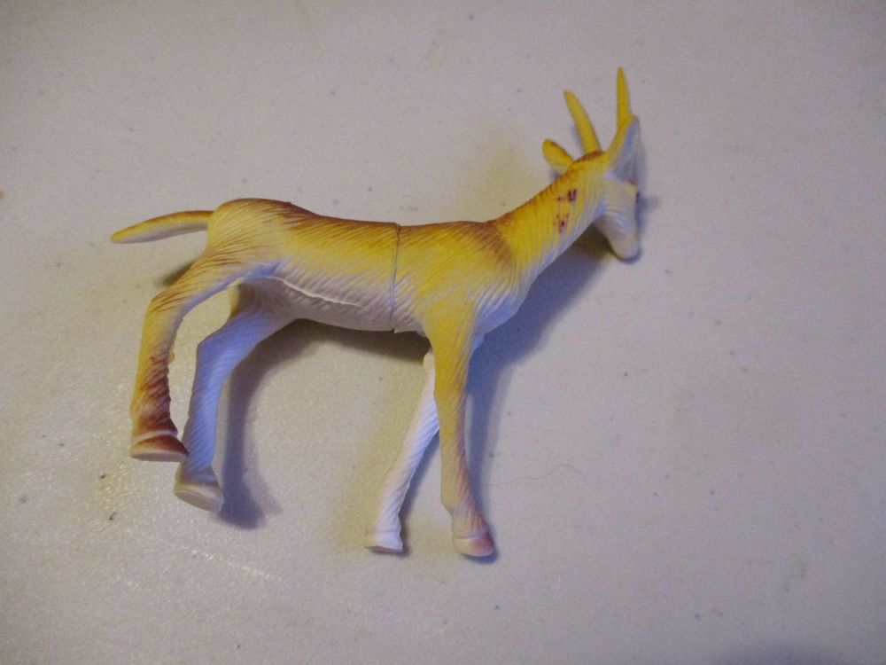 Small Gazelle Wildlife Figure Toy - Sturdy Plastic