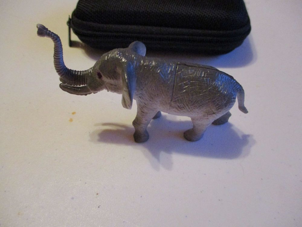 Small Elephant Wildlife Figure Toy - Sturdy Plastic