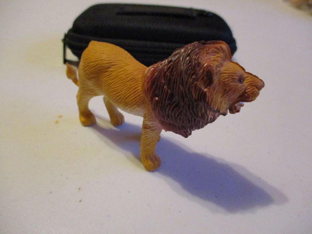 Small Lion Wildlife Figure Toy - Sturdy Plastic