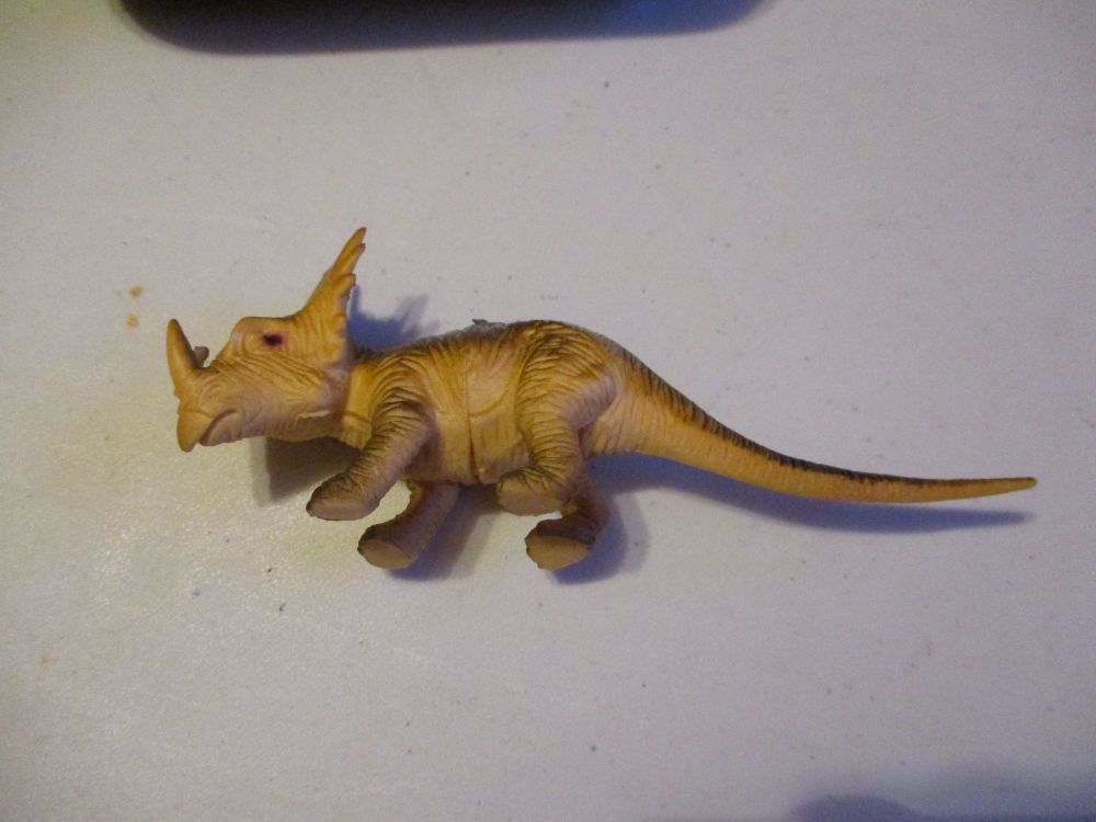 Small Styracosaurus Dinosaur Figure Toy - Sturdy Plastic