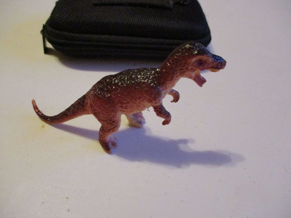 Small Brown Allosaurus Dinosaur Figure Toy - Sturdy Plastic