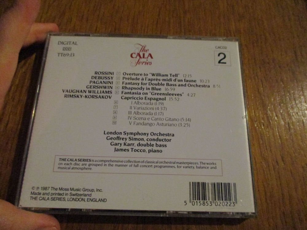 The Cala Series - London Symphony Orchestra Vol 2 - Geoffrey Simon Conductor - CD