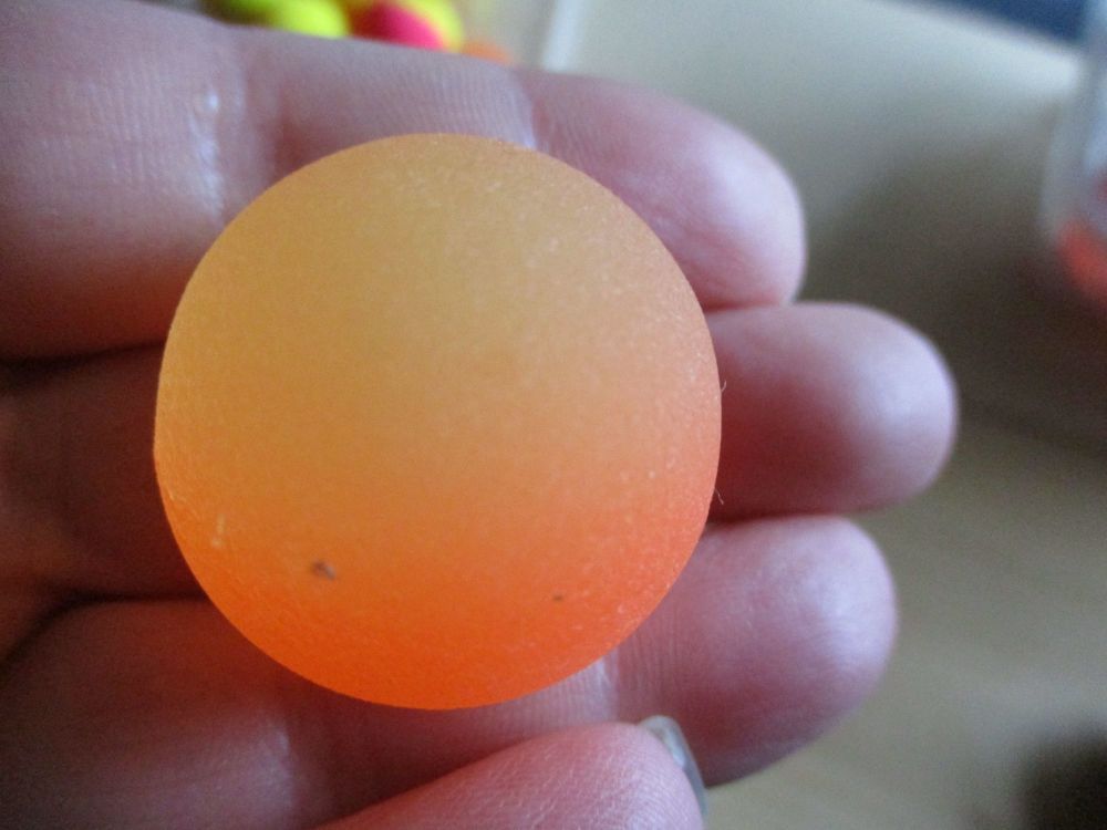 32mm Yellow and Orange Cloudy Dual style Jet Ball Bouncy Toy - Sturdy Rubber
