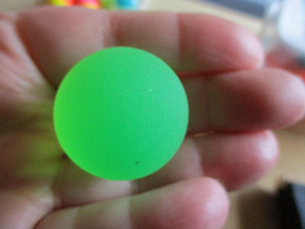 32mm Green Cloudy Dual style Jet Ball Bouncy Toy - Sturdy Rubber
