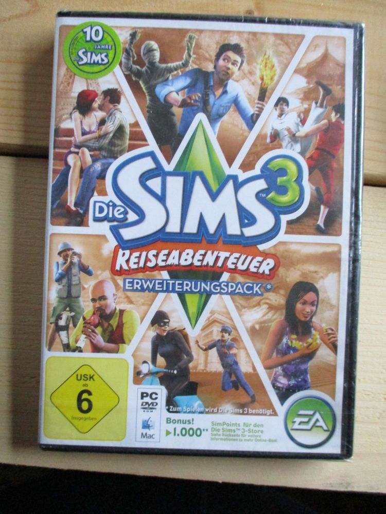 The Sims 3: World Adventures (PC: Mac and Windows, 2009) - SEALED European