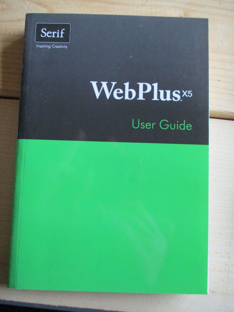 Serif Webplus x5 User Guide - Mint Condition