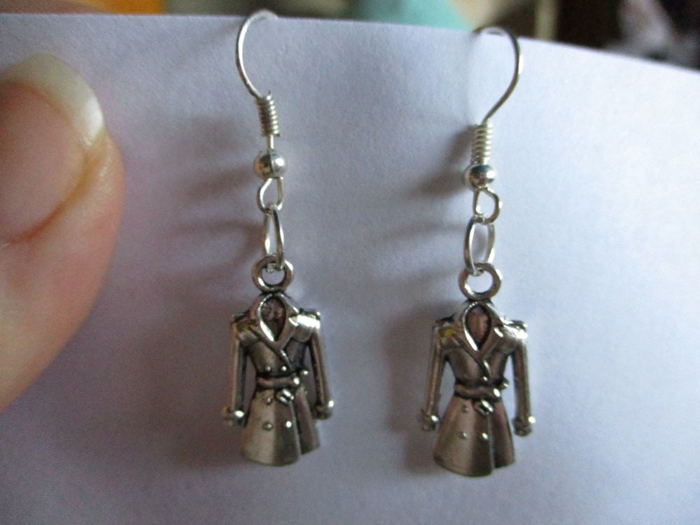 Trench Coat Styled Earrings