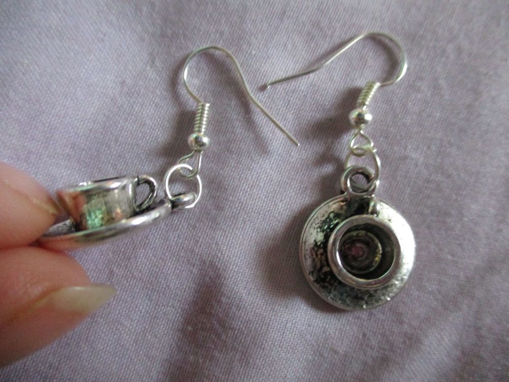 Teacup and Saucer Styled Earrings