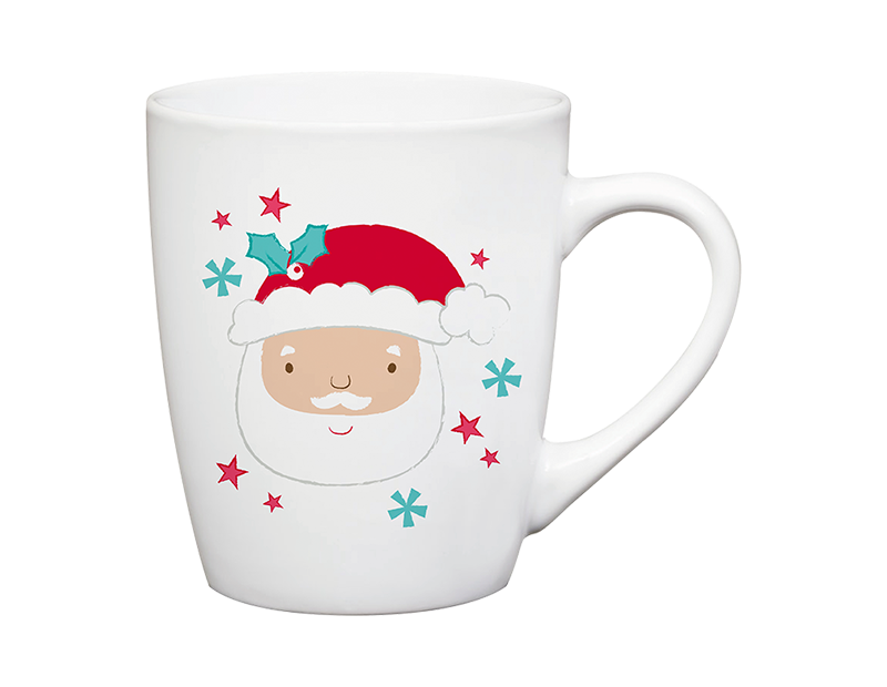 Cartoon Santa Christmas Mug - Ceramic