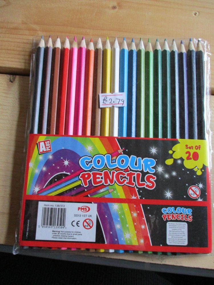 APlus 20 Colouring Pencils Pouch
