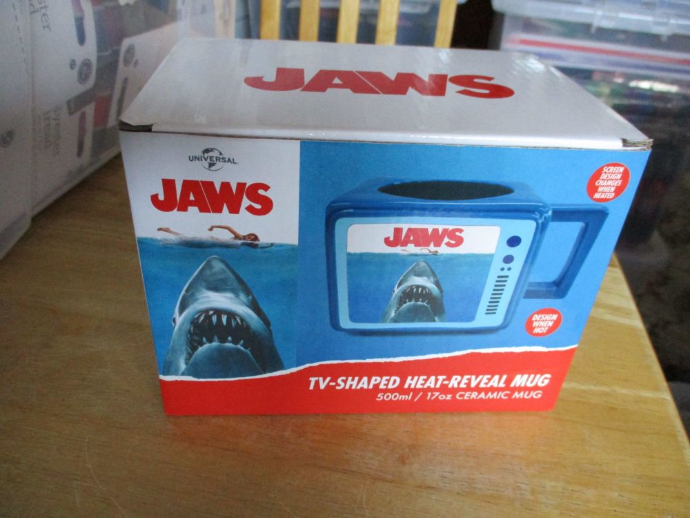 Official JAWS Heat Reveal TV-Shaped Mug - Ceramic - Collectable - Universal