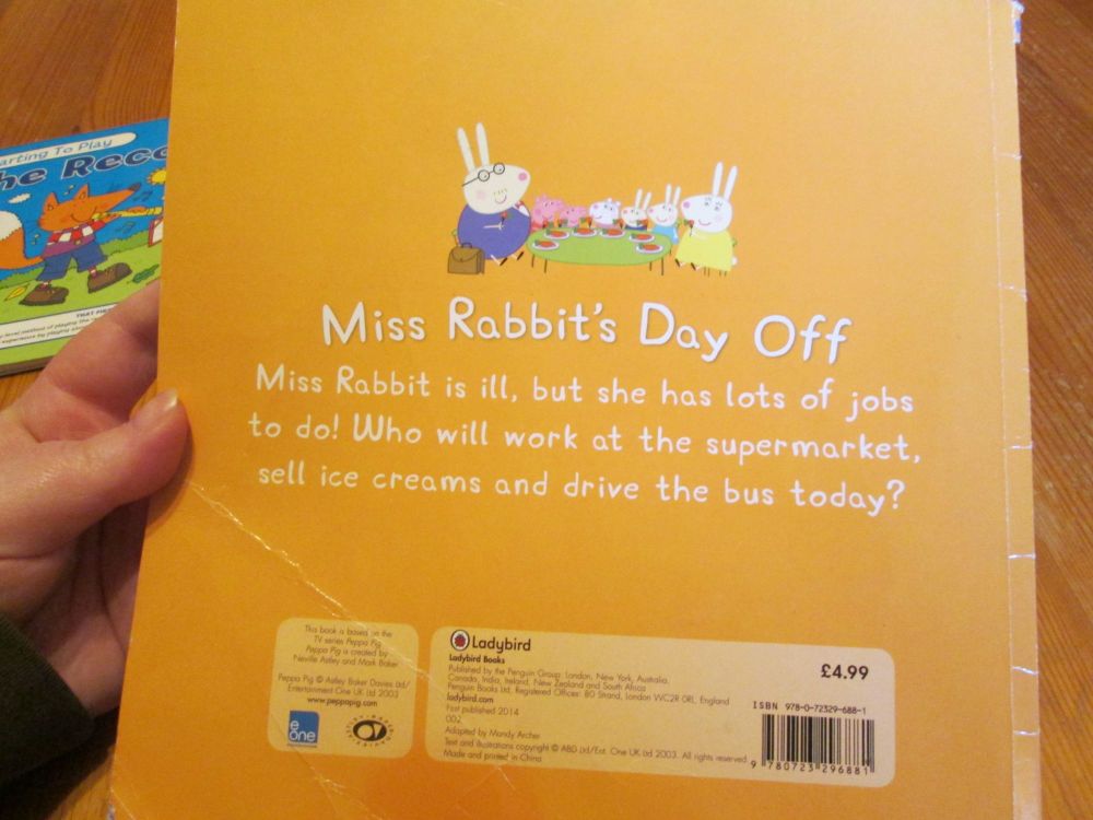 Miss Rabbit's Day Off - Peppa Pig - Ladybird