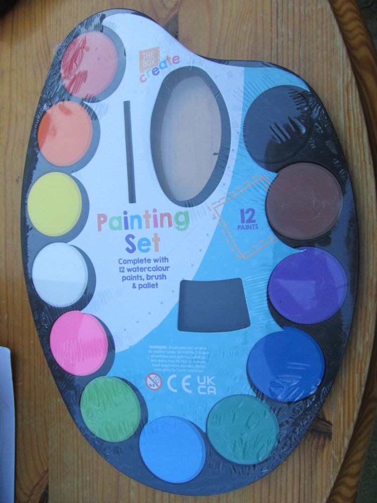 12 Watercolour Paint Pallet - The Box Create