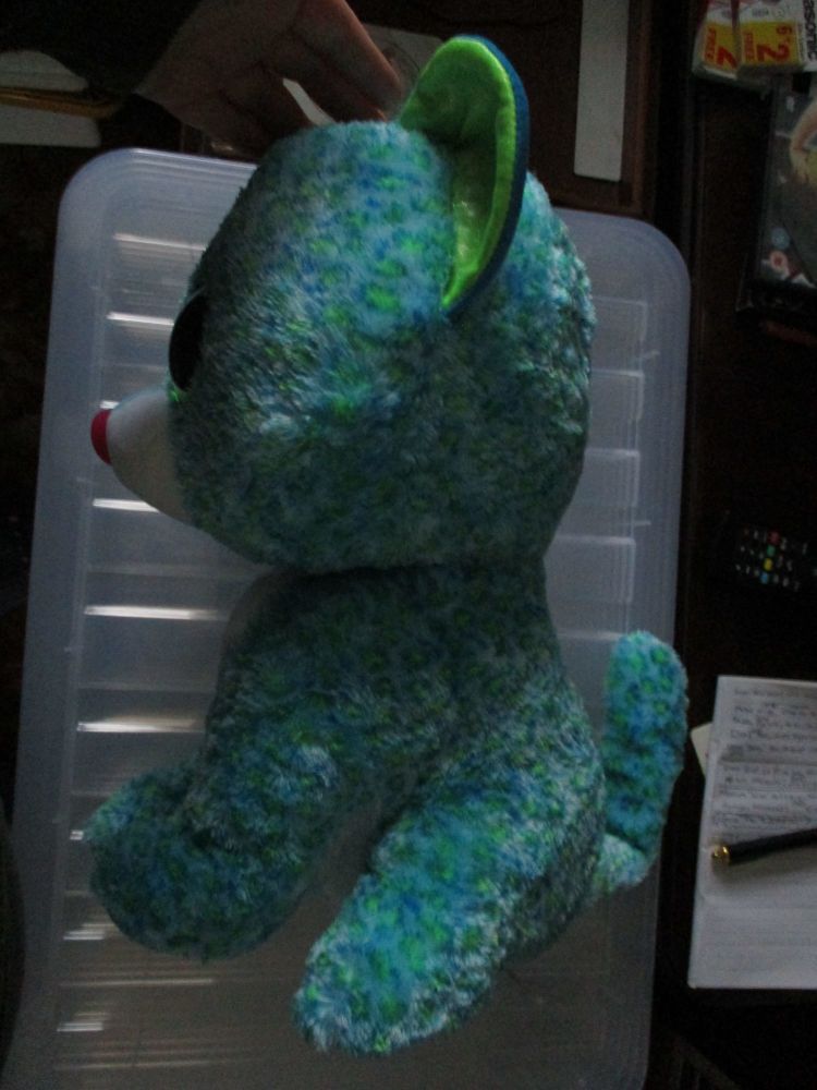 Large Leona the Turquoise Leopard -  TY Beanie Boos