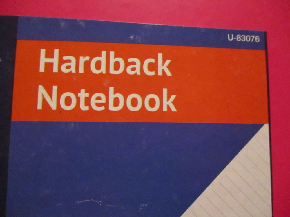 Pink 320pg Hardback A5 Lined Wide Ruled Notebook