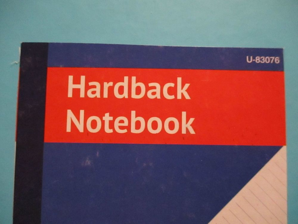 Blue 320pg Hardback A5 Lined Wide Ruled Notebook