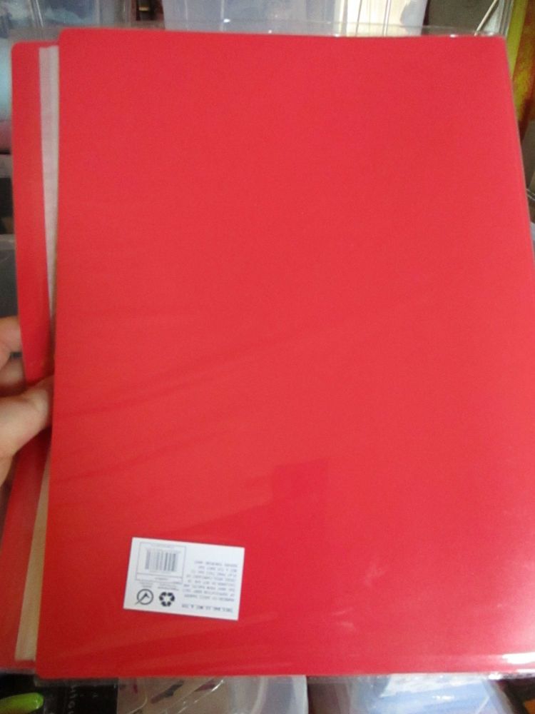 Red 40 Pocket - Flexible A4 Pouch File Folder