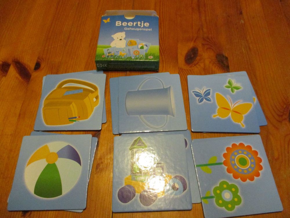 Beertje Geheugenspel - Bear Memory Game - Card Matching (smaller bear)
