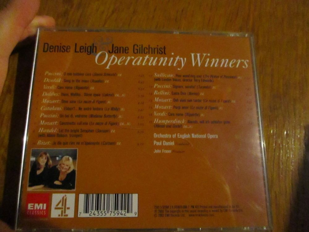 Denise Leigh and Jane Gilchrist - Operatunity Winners - CD