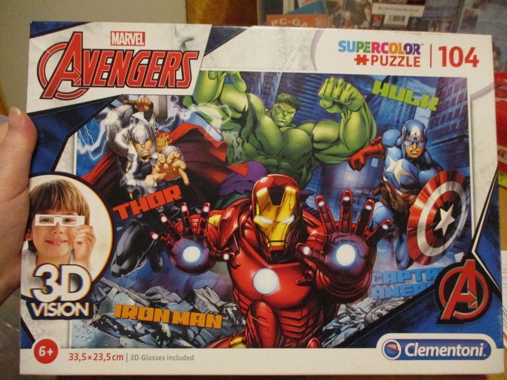 Marvel Avengers 3D Vision 104pc Puzzle - Clementoni