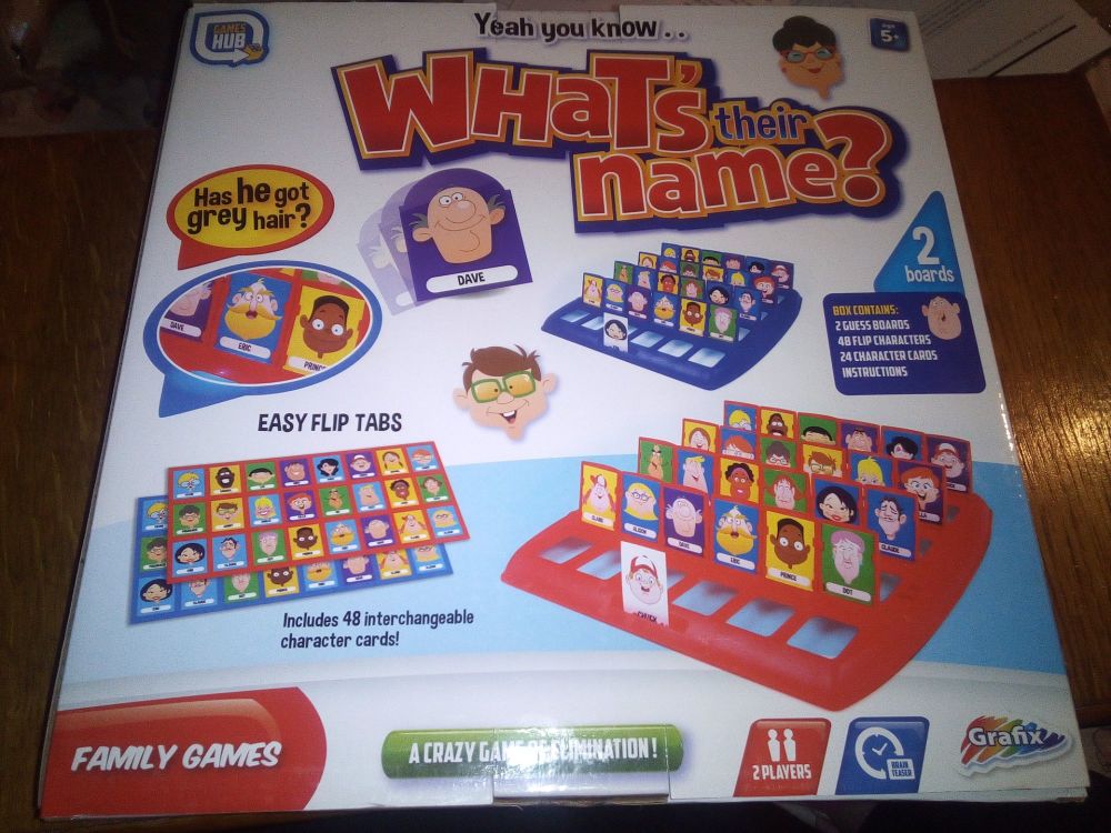 What's Their Name - Family fun guessing and skills - Board Game - Grafix