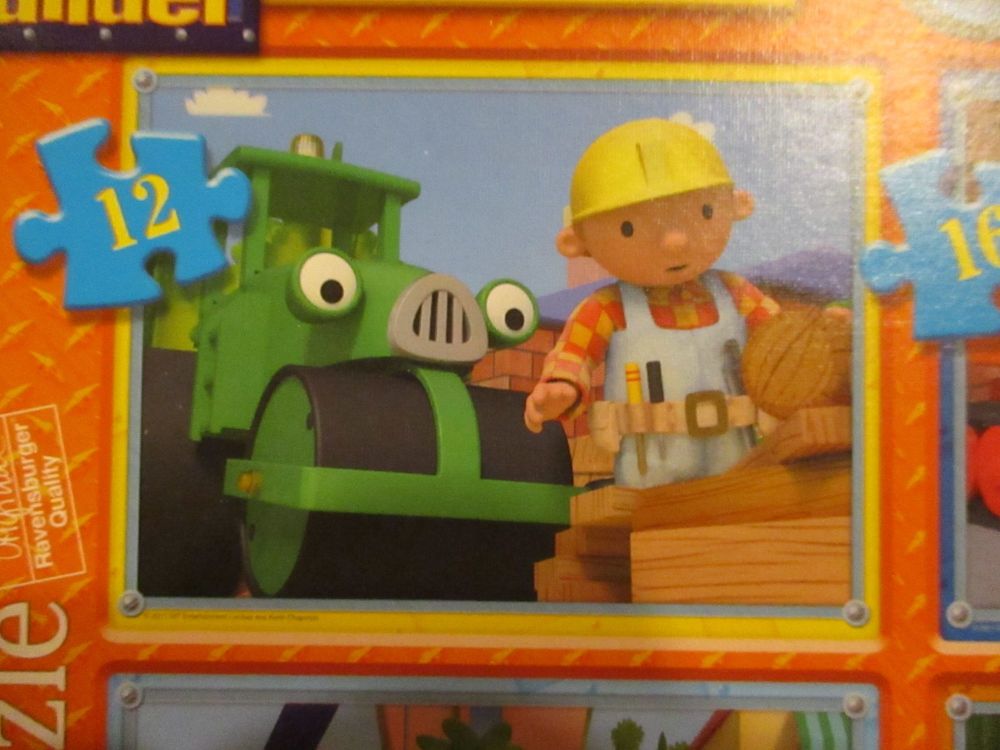 Bob The Builder -4 In A Box 12-24pc Ravensburger Jigsaw Puzzles