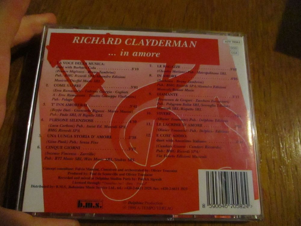Richard Clayderman . . . In Amore - CD