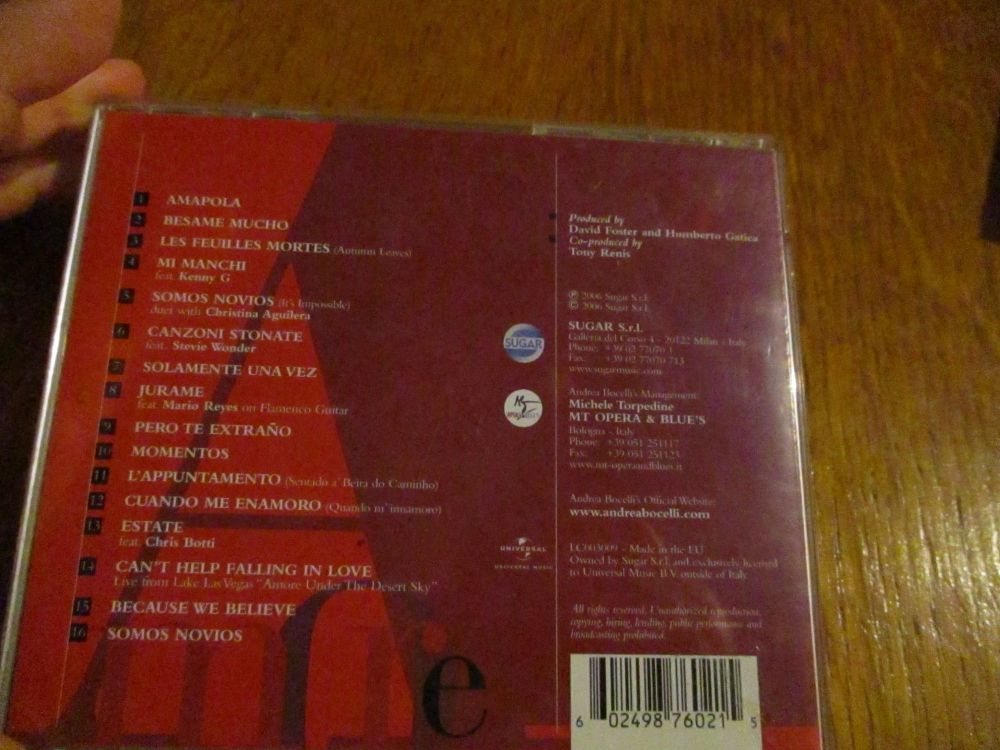 Andrea Bocelli - Amore - Special Edition - CD