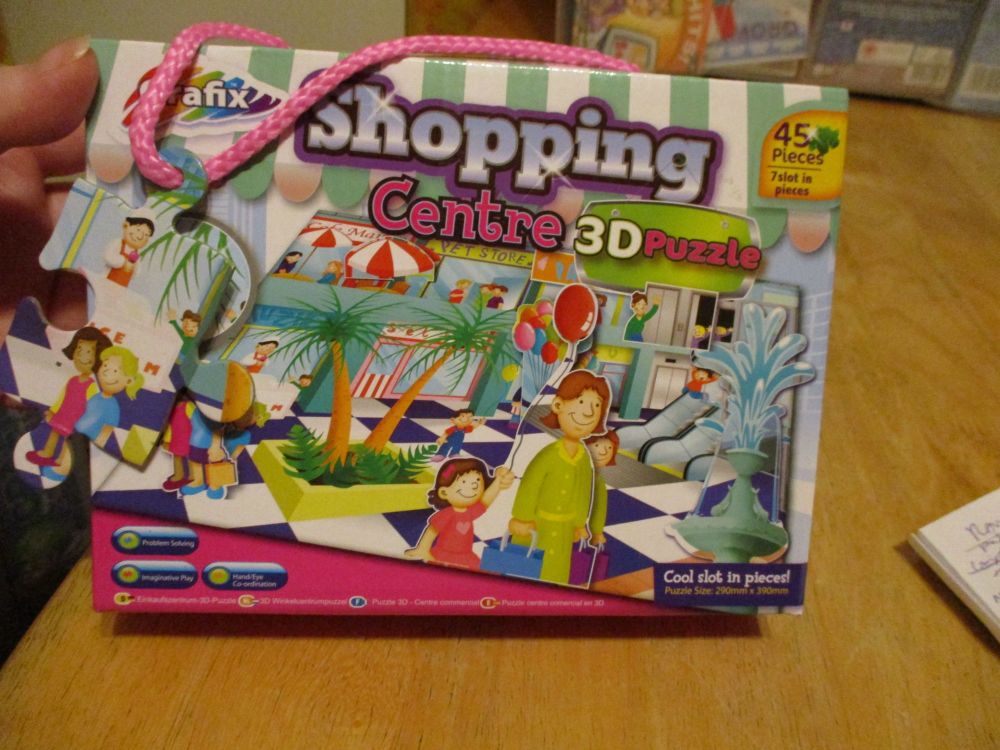 Grafix - Shopping Centre 3D 45pc Jigsaw Puzzle with 7 slot in pieces